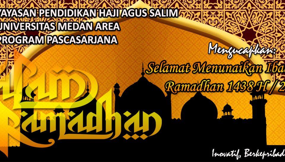 Banner - Selamat Menunaikan Ibadah Puasa 1438 H