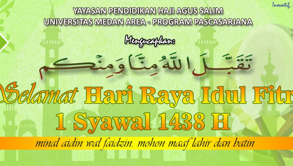 Banner - Selamat Idul Fitri 1 Syawal 1438 H