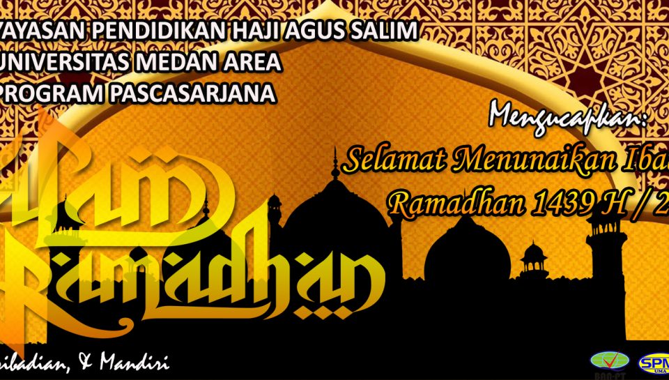 Banner - Selamat Menunaikan Ibadah Puasa 1439 H