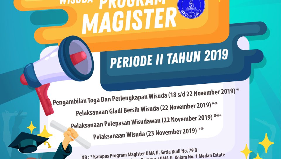 Pengumuman Wisuda Magister Priode II Tahun 2019