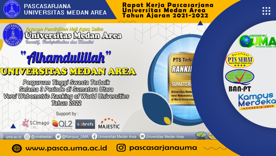 Universitas Medan Area Meraih Peringkat 1 Selama 3 Periode PTS Terbaik Di Sumatera Utara Versi Webometric