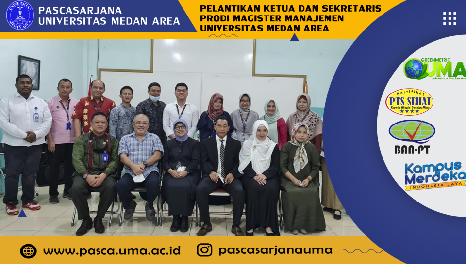 pelantikan ketua dan sekretaris prodi magister manajemen