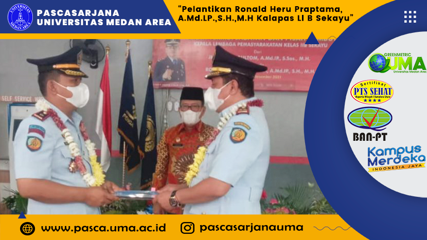 Pelantikan Ronald Heru Praptama, A.Md.LP.,S.H.,M.H Kalapas Ll B Sekayu