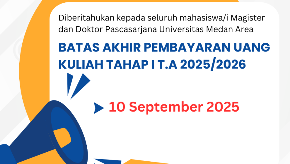 FLAYER INFORMASI BATAS PEMBAYARAN UANGKUIAH PASCASARJANA